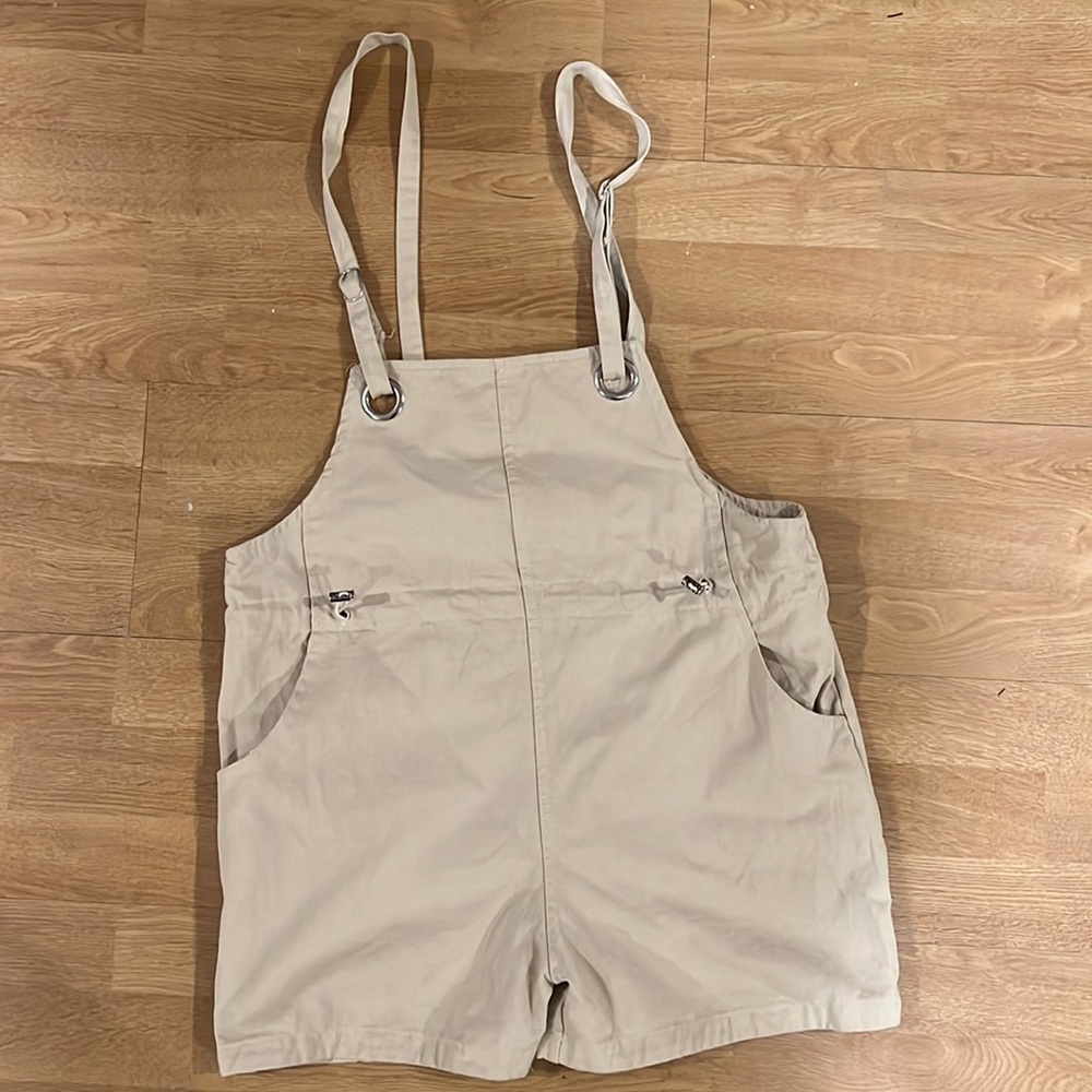 Princess Polly Canvas overall shorts